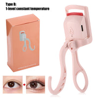 Electric Heated Eyelash Curler for Long-Lasting Natural Lashes