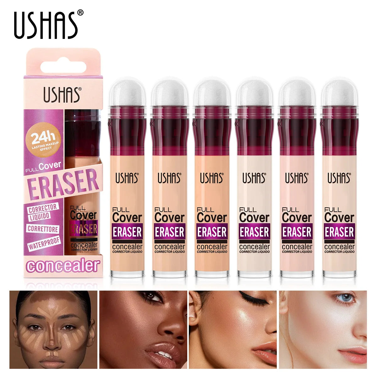 Full Coverage Sponge-Tip Liquid Concealer for Flawless Skin - 7