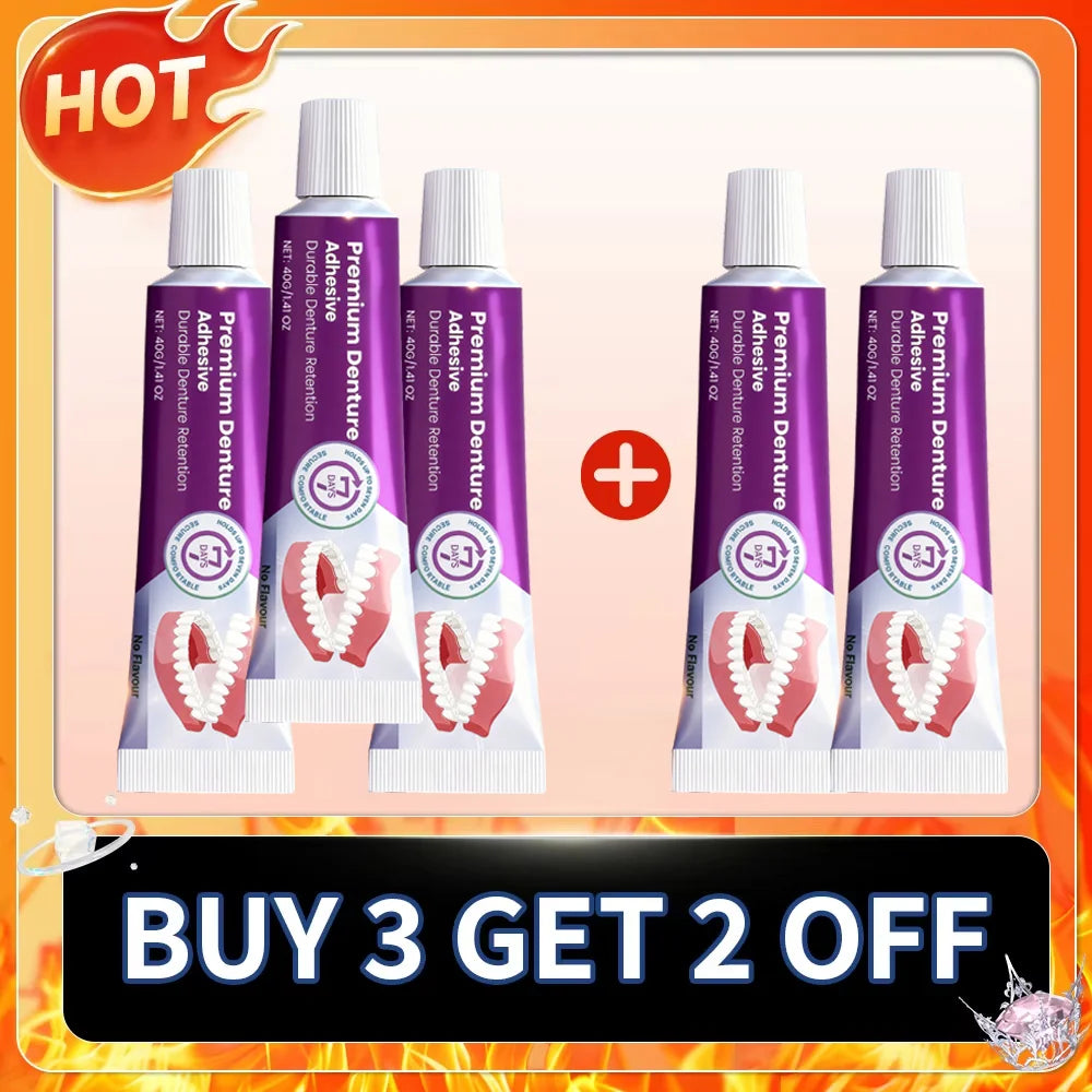 Long-Lasting Denture Adhesive Cream for Secure Fit - 7