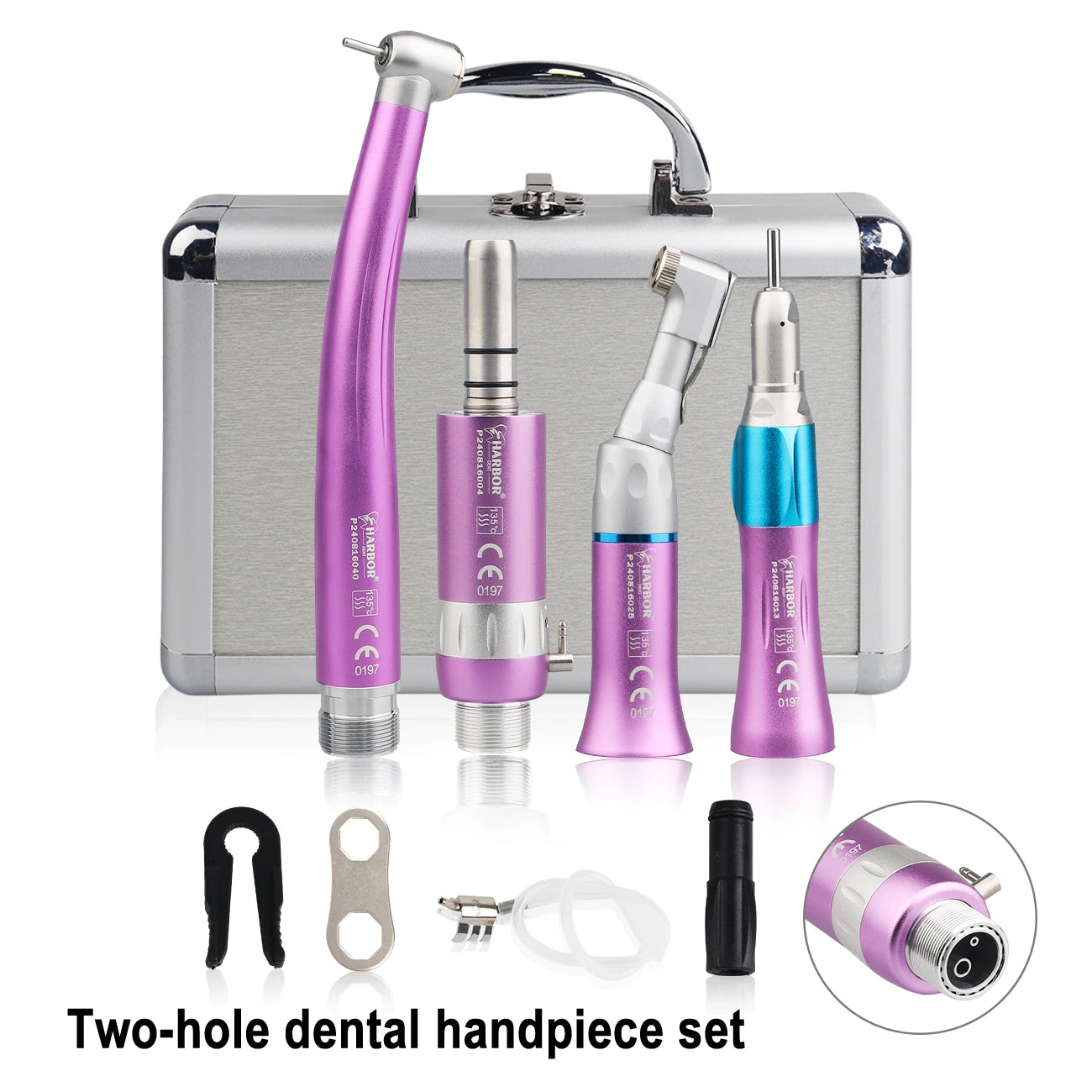 4-Piece Dental Handpiece Kit with Air Motor - 29