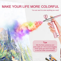 Portable Mini Airbrush Kit for Nail Art and Makeup