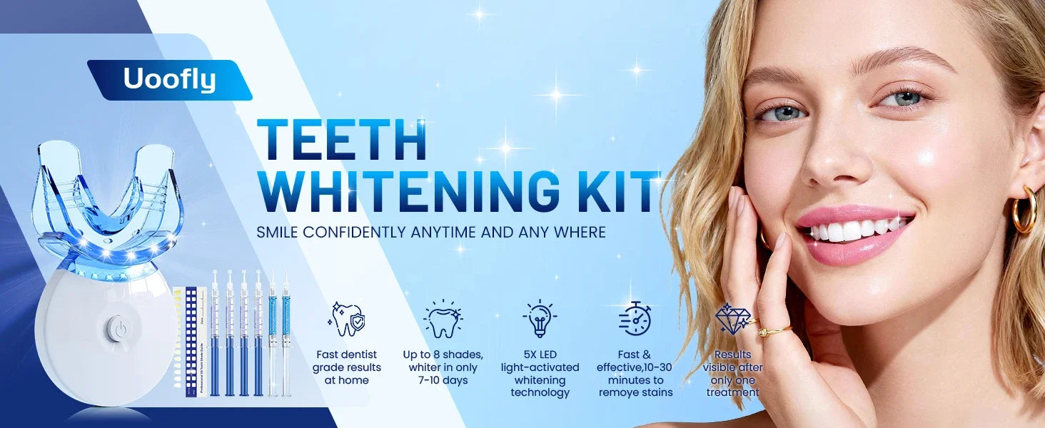 LED Teeth Whitening Kit for Sensitive Teeth - 7