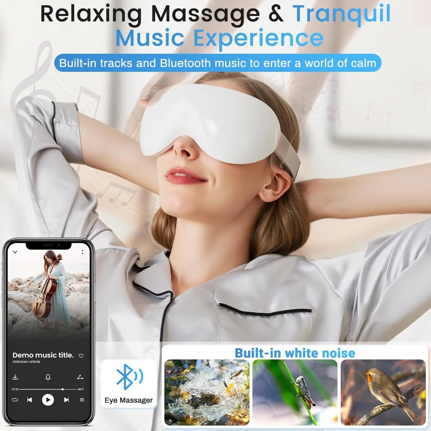 Heated and Cooling Eye Massager for Eye Strain - 5