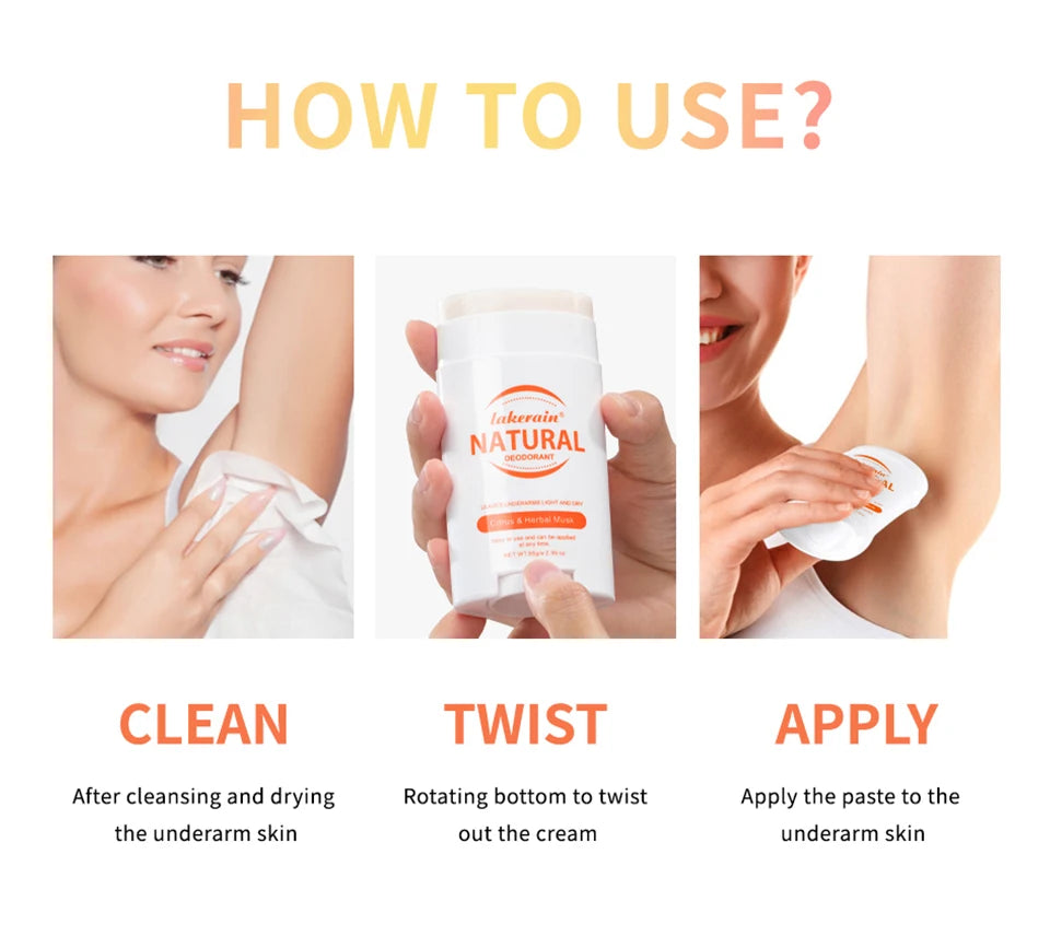 Long-Lasting Natural Solid Deodorant Stick for Fresh Underarms - 16