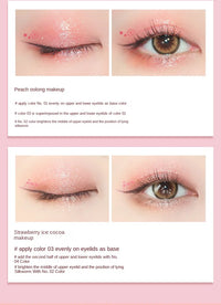 4-Color Matte and Shimmer Eyeshadow Palette