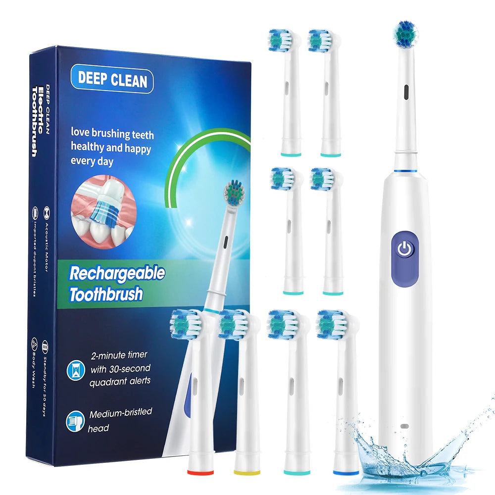 Rechargeable Rotary Electric Toothbrush with 5 Modes - 18