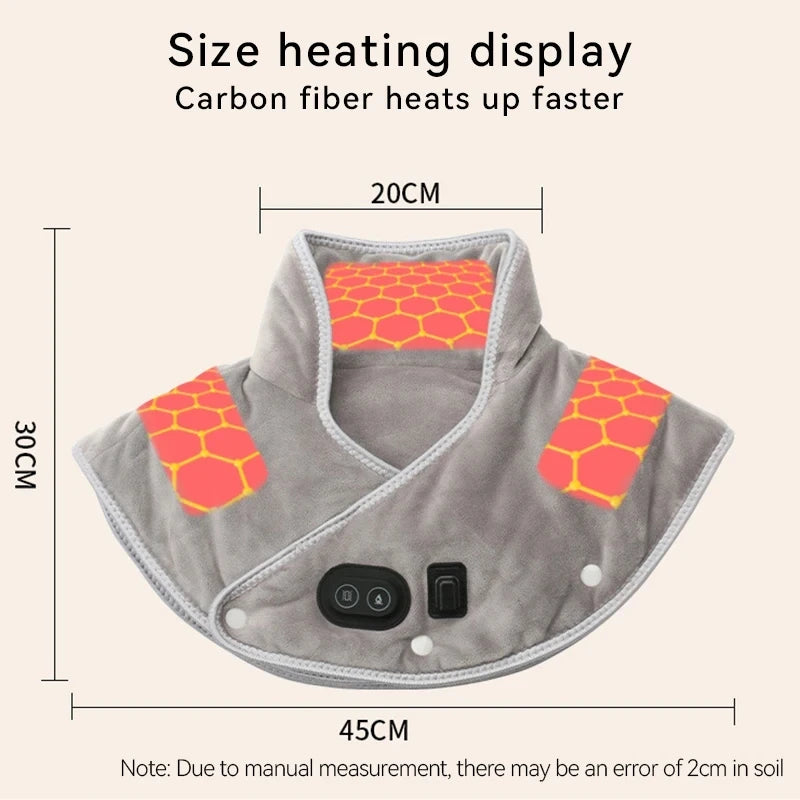 USB Heated Neck and Shoulder Heating Pad for Pain Relief - 5