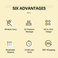 Wireless Air Compression Calf Massager for Leg Pain Relief