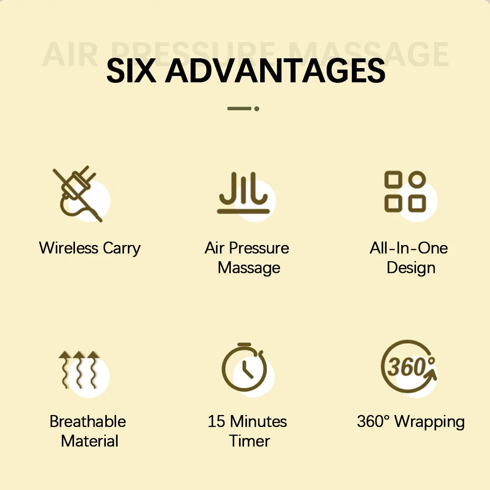 Wireless Air Compression Leg and Calf Massager - 9