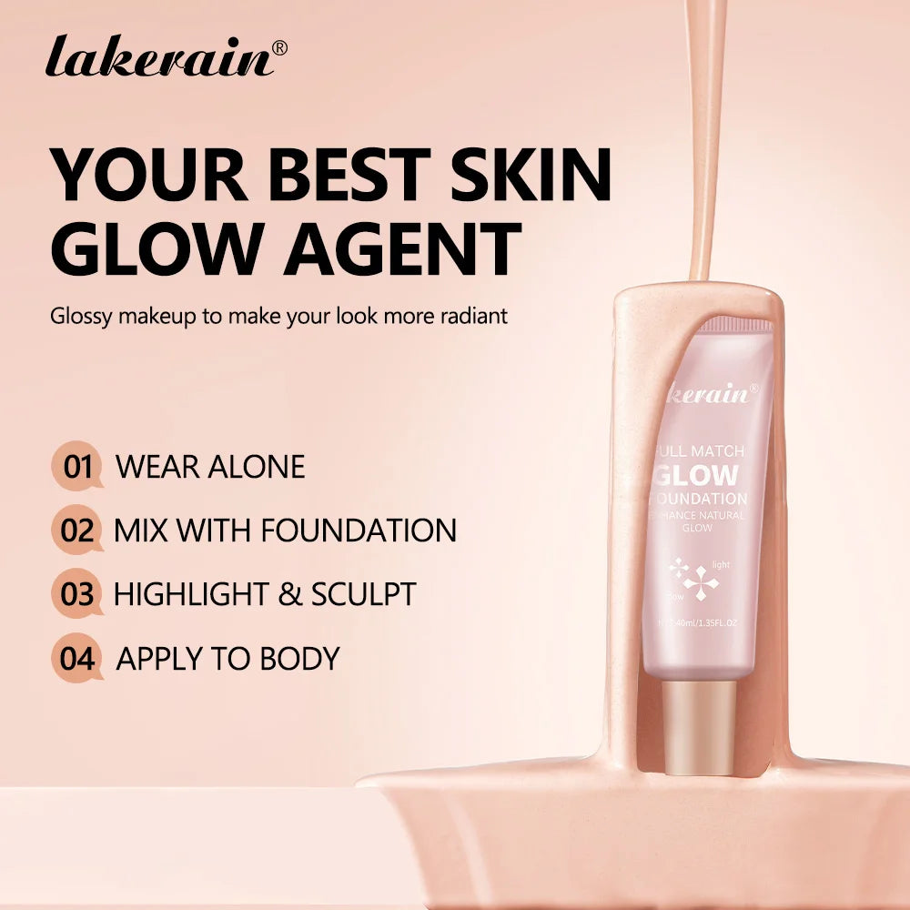 Radiant Liquid Glow Foundation and Highlighter - 4
