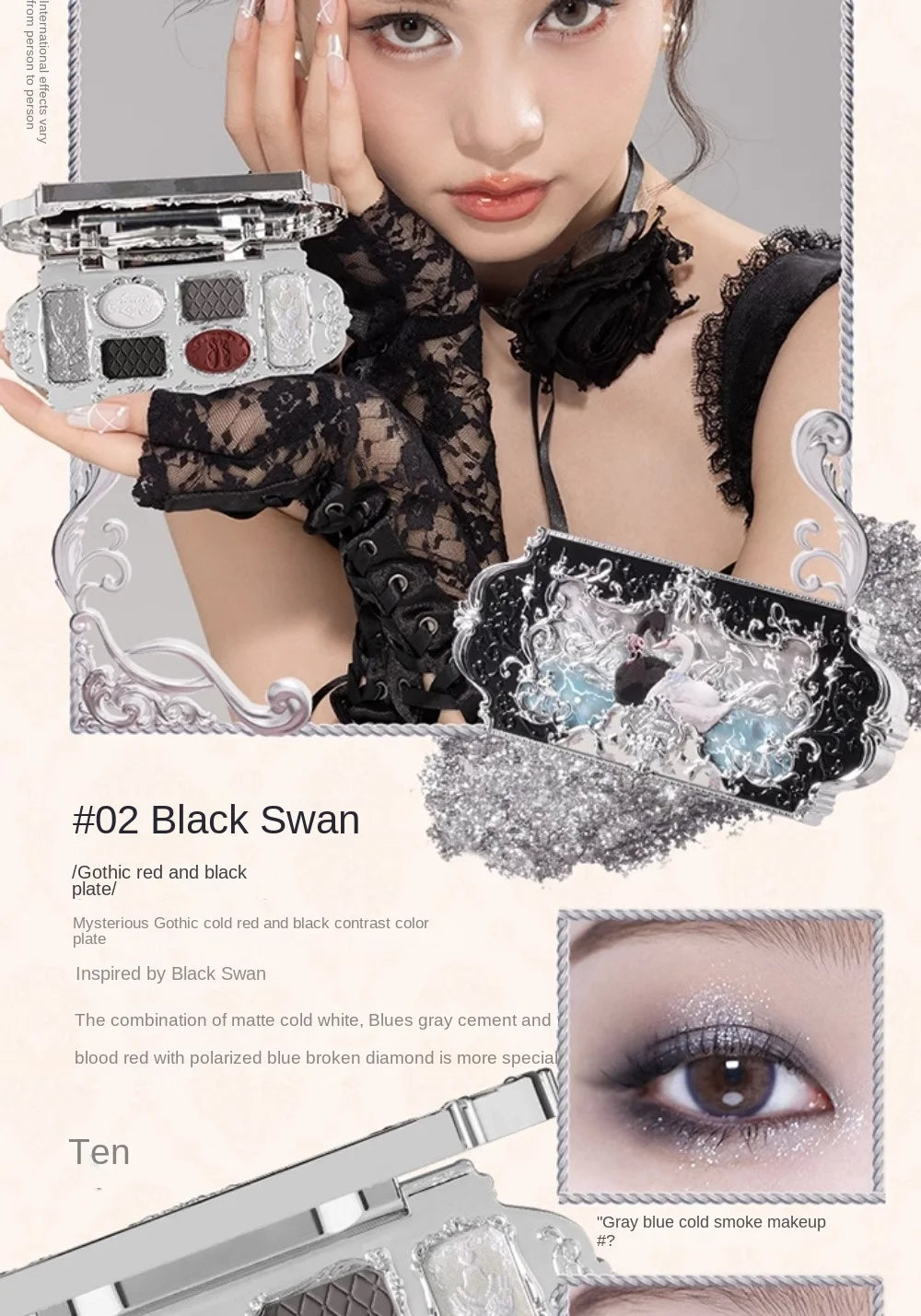 6-Color Swan Ballet Eyeshadow Palette - 16