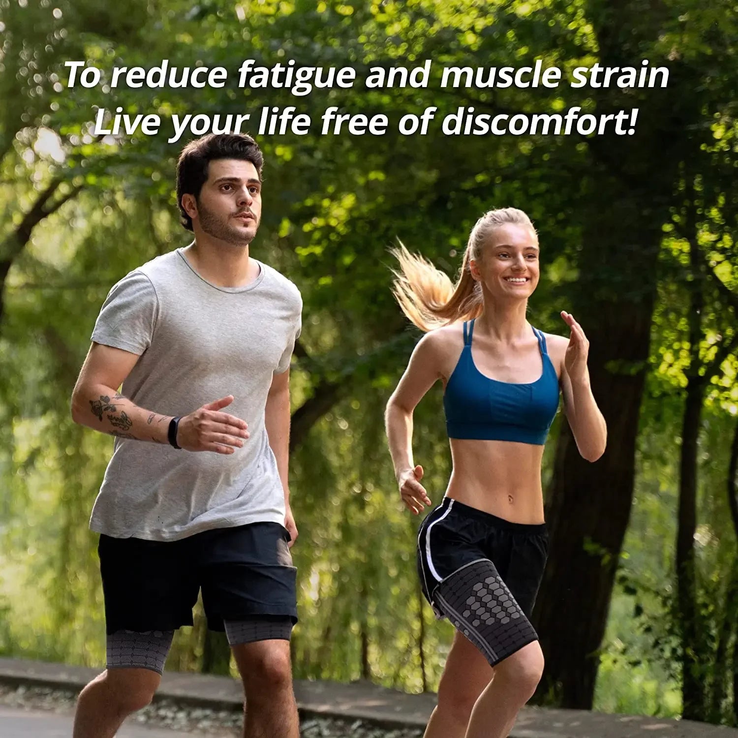 Thigh Compression Sleeve for Muscle Support and Pain Relief - 6