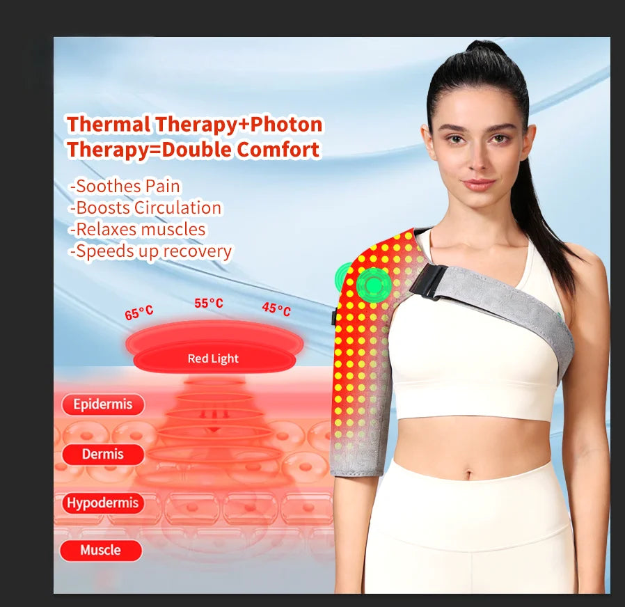 Red Light Therapy Heated Shoulder Support Wrap - 2