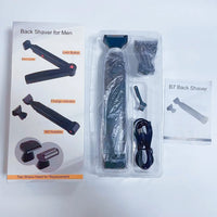 Adjustable Long-Handle Back Hair Shaver for Men