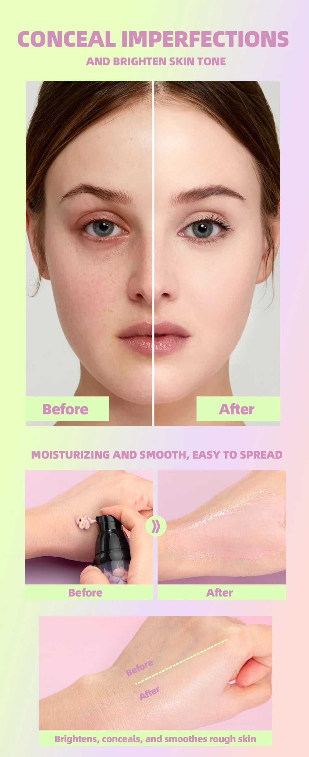 3-in-1 Color Correcting Makeup Primer and Concealer - 11