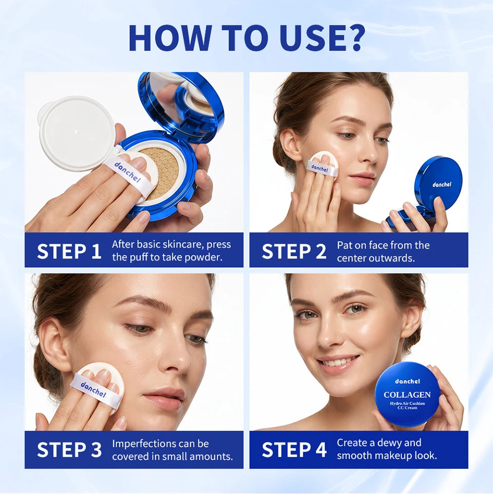 Collagen Hydrating Air Cushion CC Cream for Dewy Skin Finish - 17