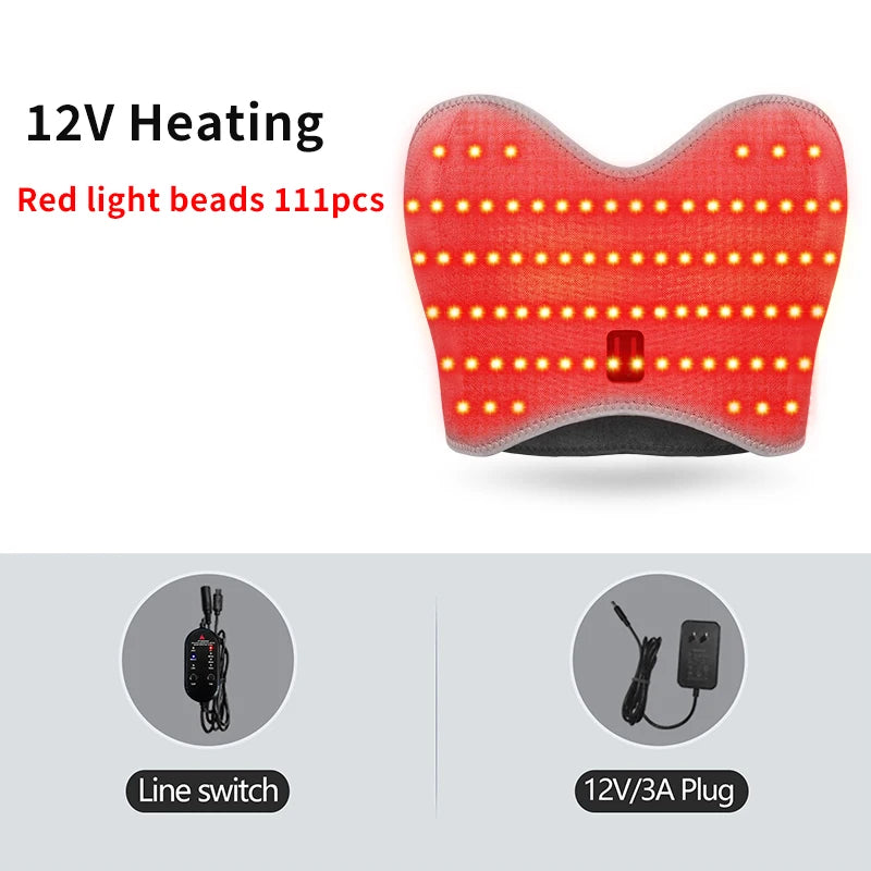Red Light Heating Chest Massager for Pain Relief - 14