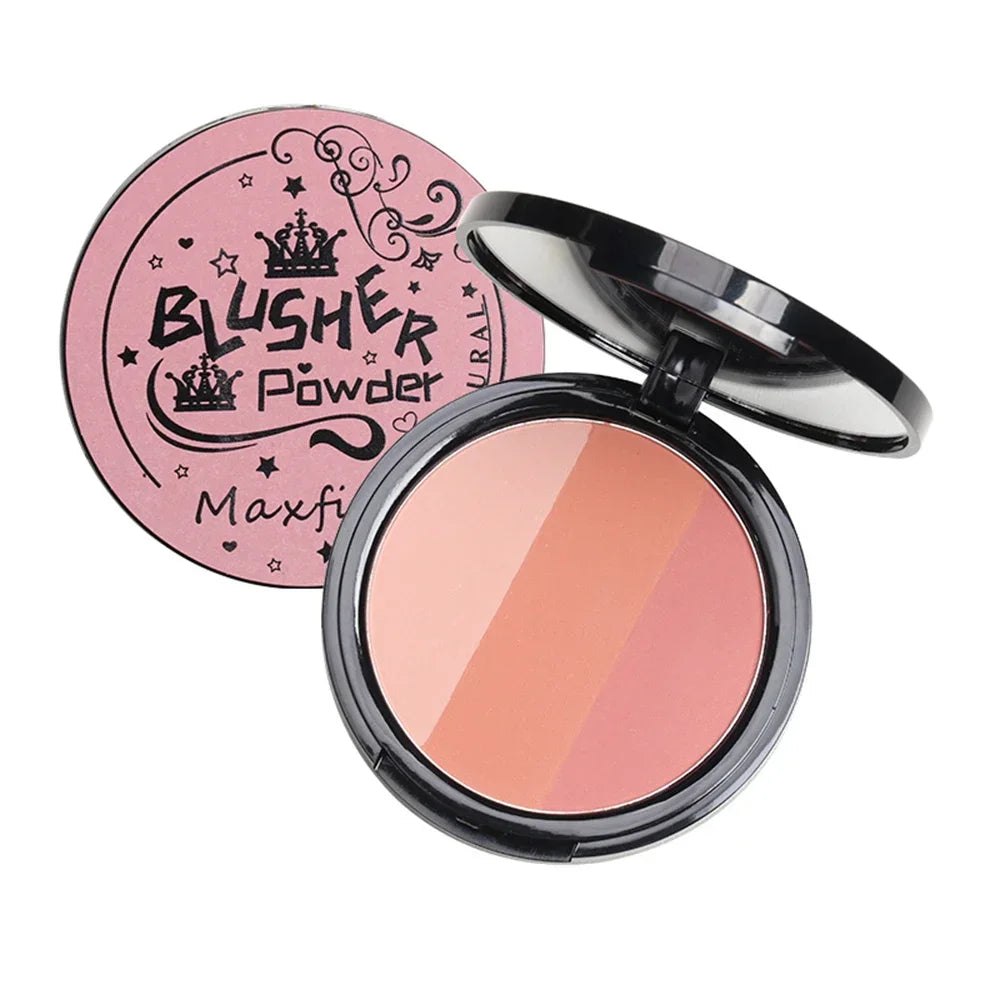 3-Color Matte Face Contouring Powder Palette - 14