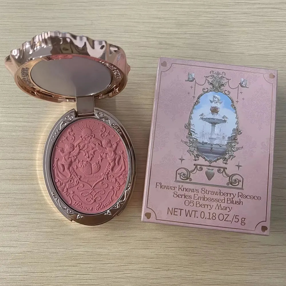 Embossed Strawberry Long-Lasting Powder Blush - 6