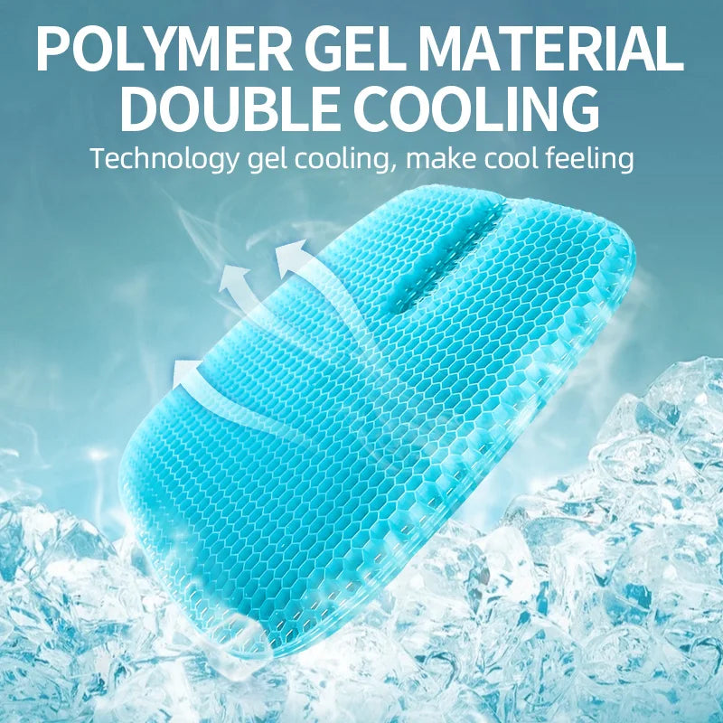 Breathable Honeycomb Gel Seat Cushion for Office and Car - 5