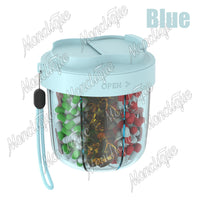 7-Day Portable Pill Organizer Cup for Vitamins and Supplements