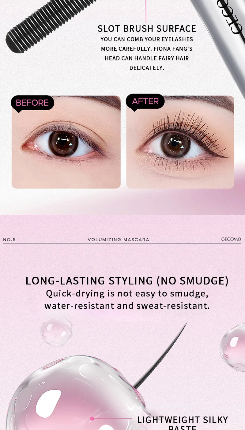 Volumizing Waterproof Steel Tube Mascara for Long-Lasting Lashes - 11