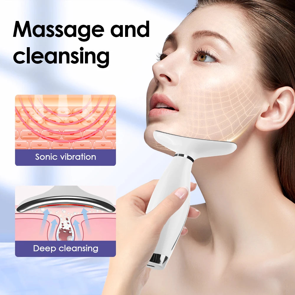 7-Color LED Neck and Face Lifting Massager - 2