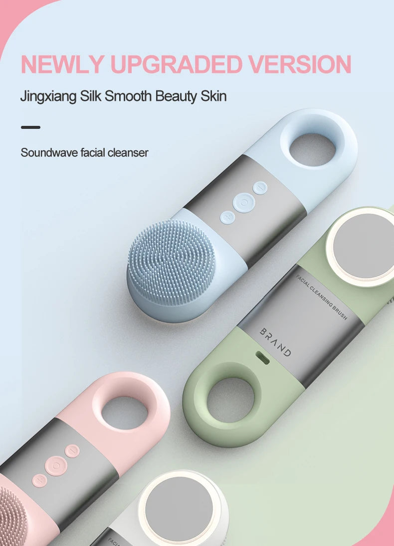 Hot and Cold Facial Cleansing Brush with Heated Massage - 7