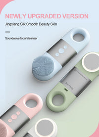 Hot and Cold Facial Cleansing Brush with Heated Massage