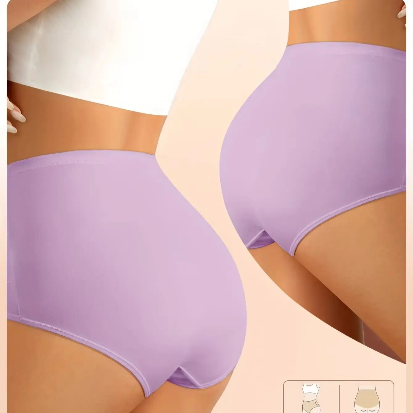 High-Waist Tummy Control Seamless Shaping Panties - 10