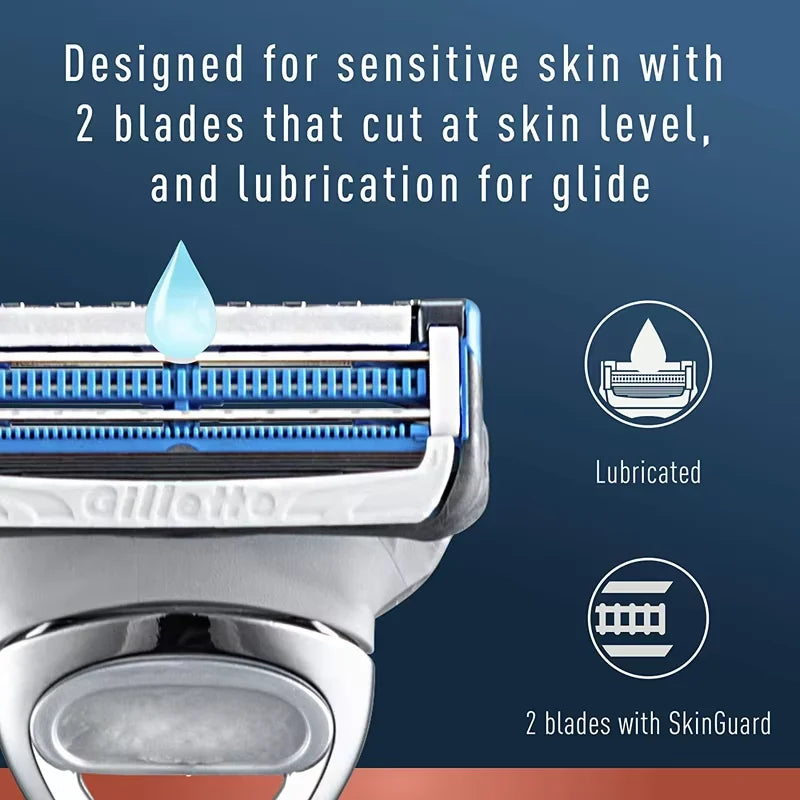 Anti-Irritation Sensitive Skin Shaving Razor Set - 3