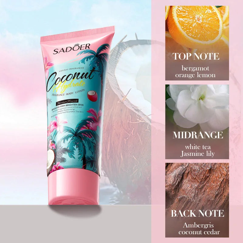 Coconut Fragrance Moisturizing Body Care Set - 6