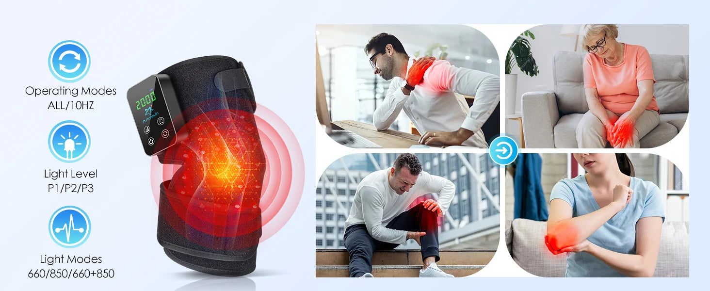 Red Light Therapy Knee & Joint Pain Relief Wrap - 10