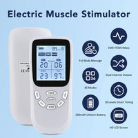 Dual-Channel TENS & EMS Muscle Stimulator for Pain Relief