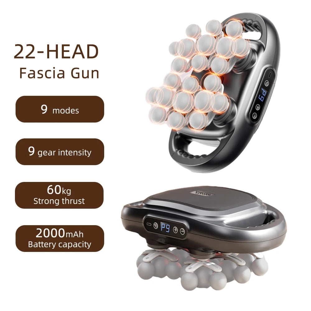 Multi-Head Deep Tissue Muscle Massage Gun - 8