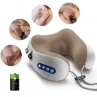 Portable Heated U-Shaped Neck Massage Pillow