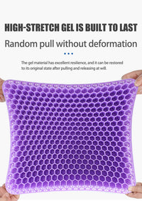Breathable Honeycomb Gel Seat Cushion for Pain Relief