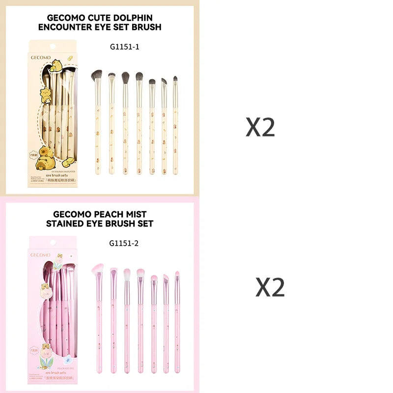 Professional 8-Piece Precision Eye Makeup Brush Set - 21