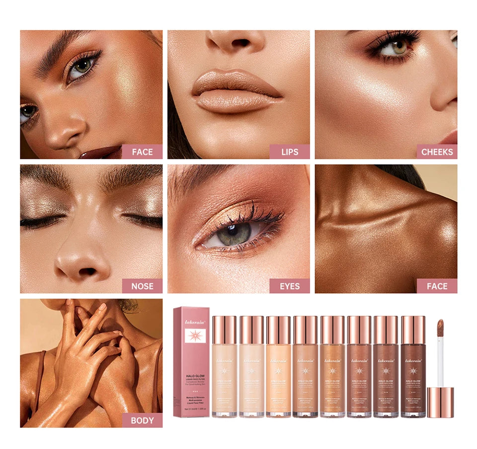Liquid Glow Face Filter Makeup Primer & Highlighter - 14