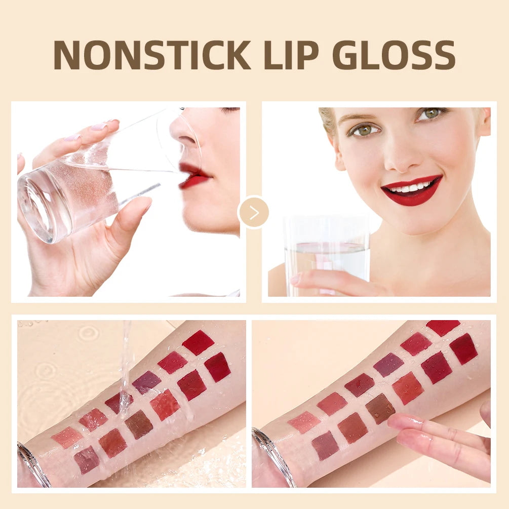 12-Piece Waterproof Matte Liquid Lipstick Set - 3