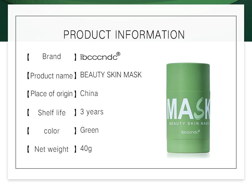 Green Tea Deep Cleansing Face Mask Stick - 8