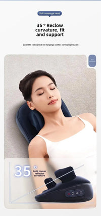 6D Wireless Shiatsu Neck and Shoulder Massage Pillow
