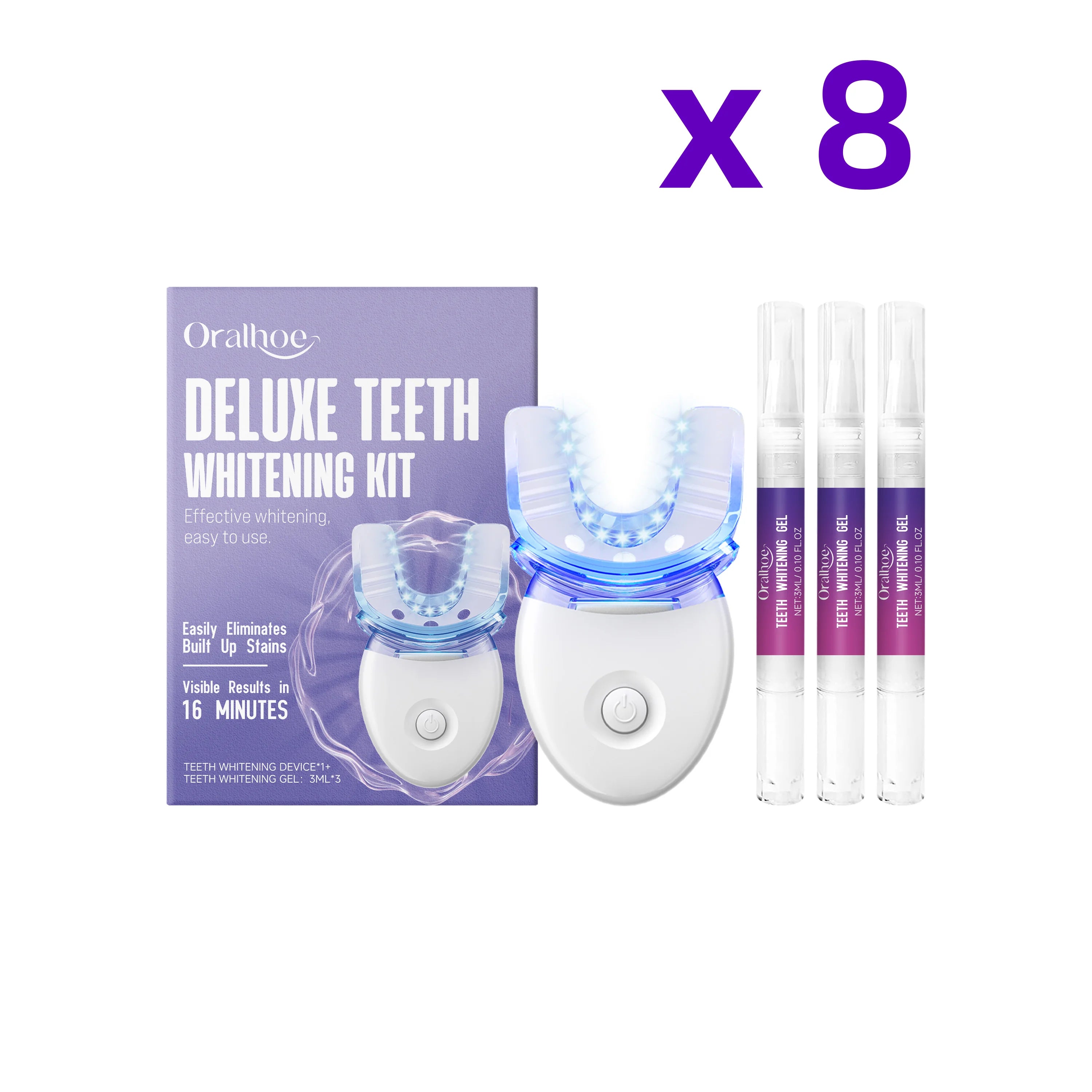 Professional Teeth Whitening Kit with Blue Light LED - 20