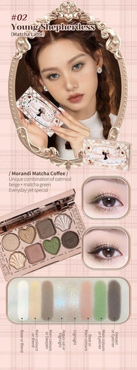 6-Color Shell Pearl Eyeshadow Palette for Long-Lasting Makeup