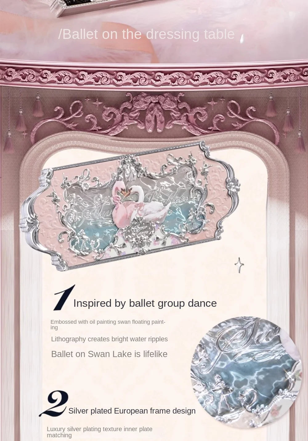 6-Color Swan Ballet Eyeshadow Palette - 9
