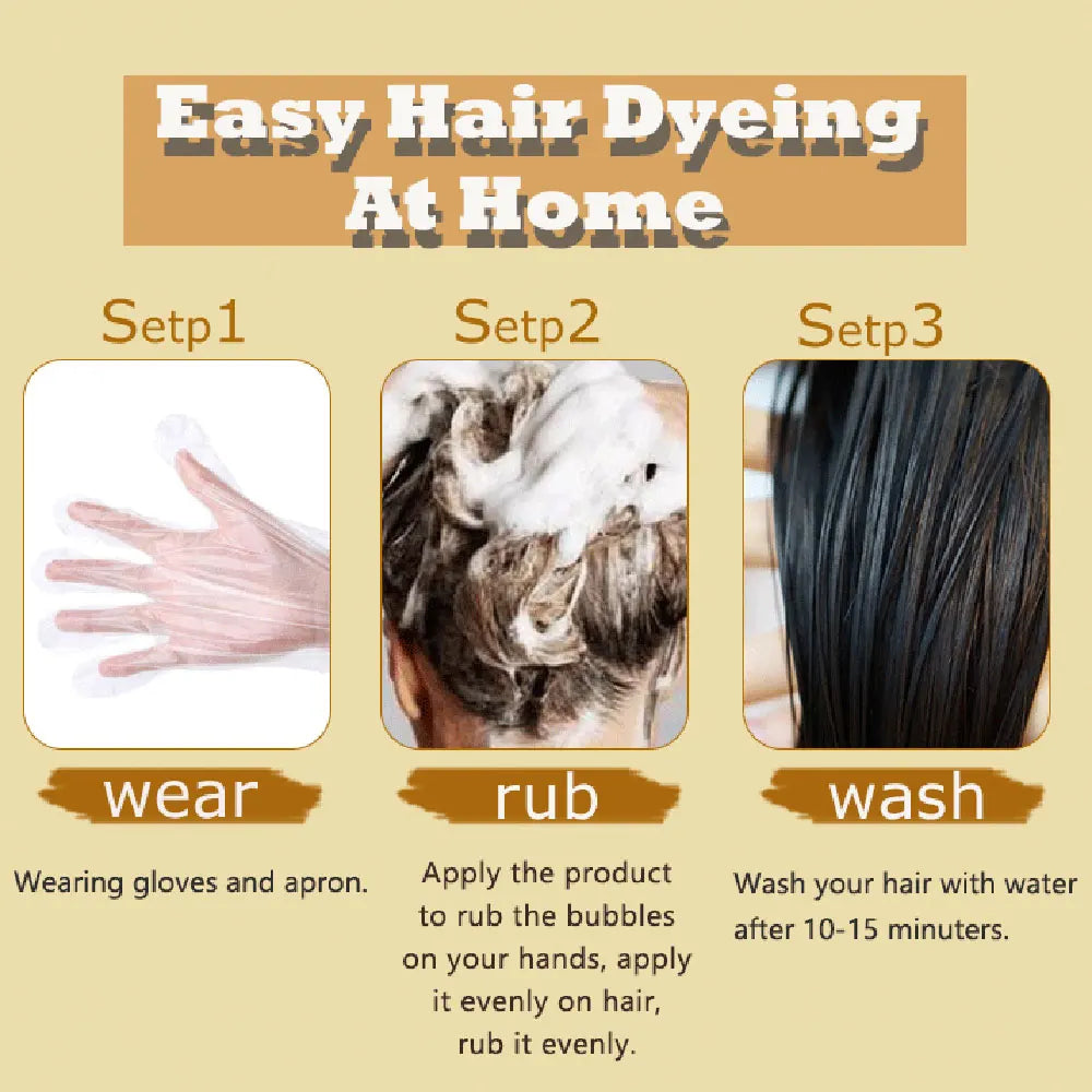3-in-1 Herbal Hair Dye and Blackening Shampoo - 13