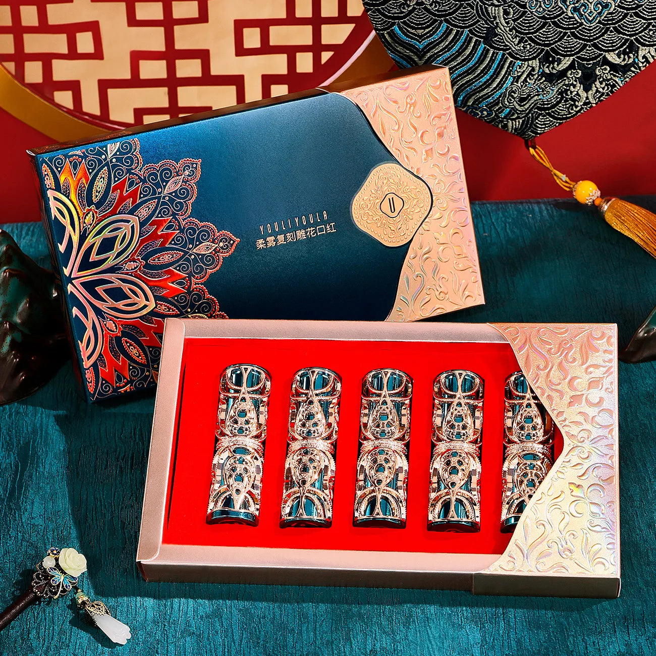 5-Piece Velvet Matte Lipstick Set - 40