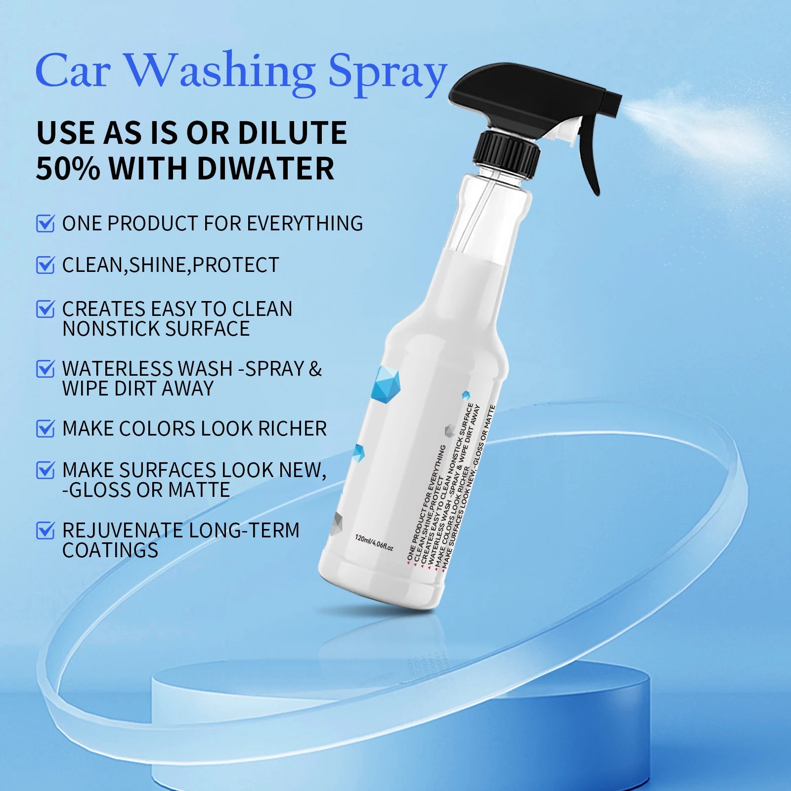 All-in-One Waterless Car Cleaning and Polishing Spray - 8