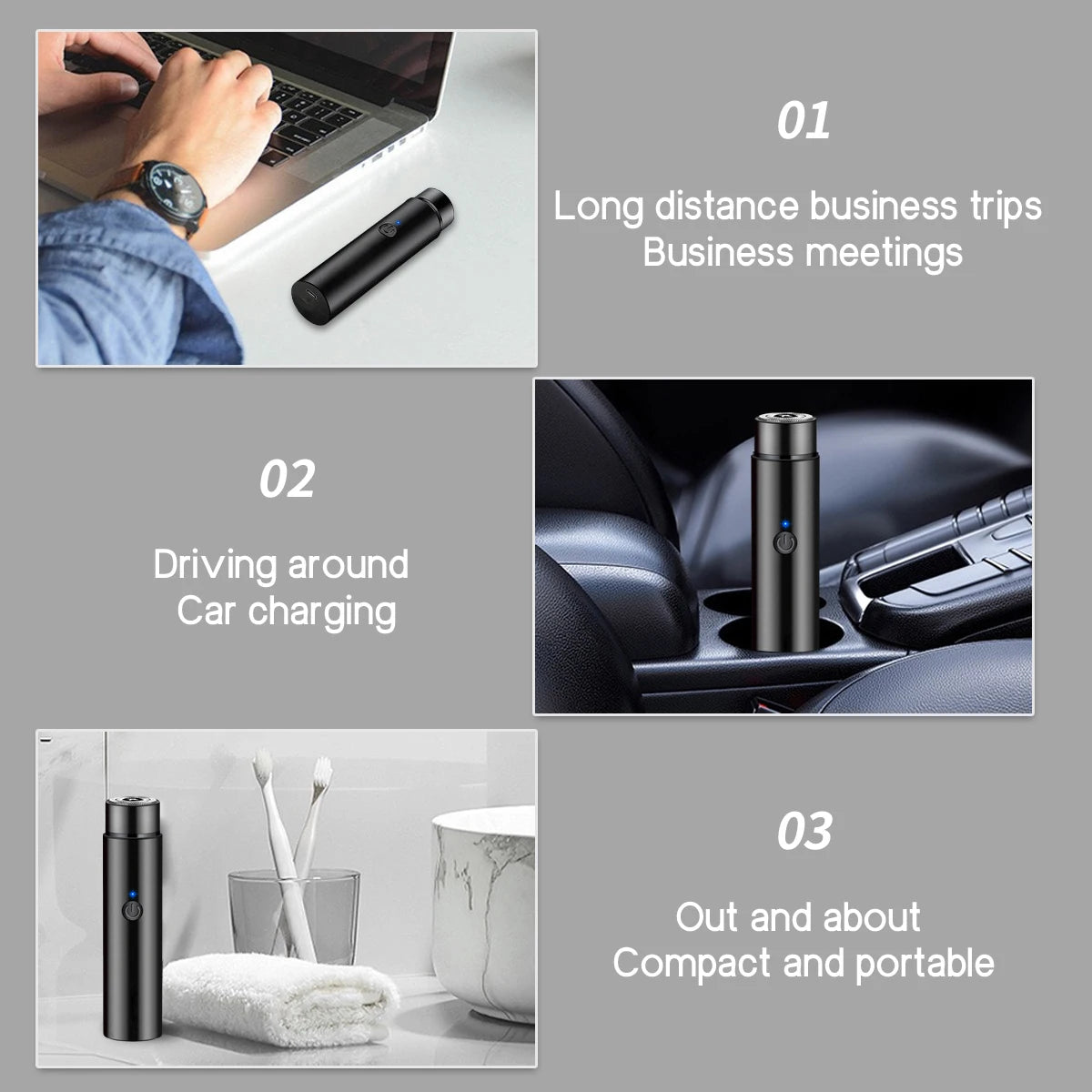 Portable Mini Electric Shaver for Travel and Quick Grooming - 4