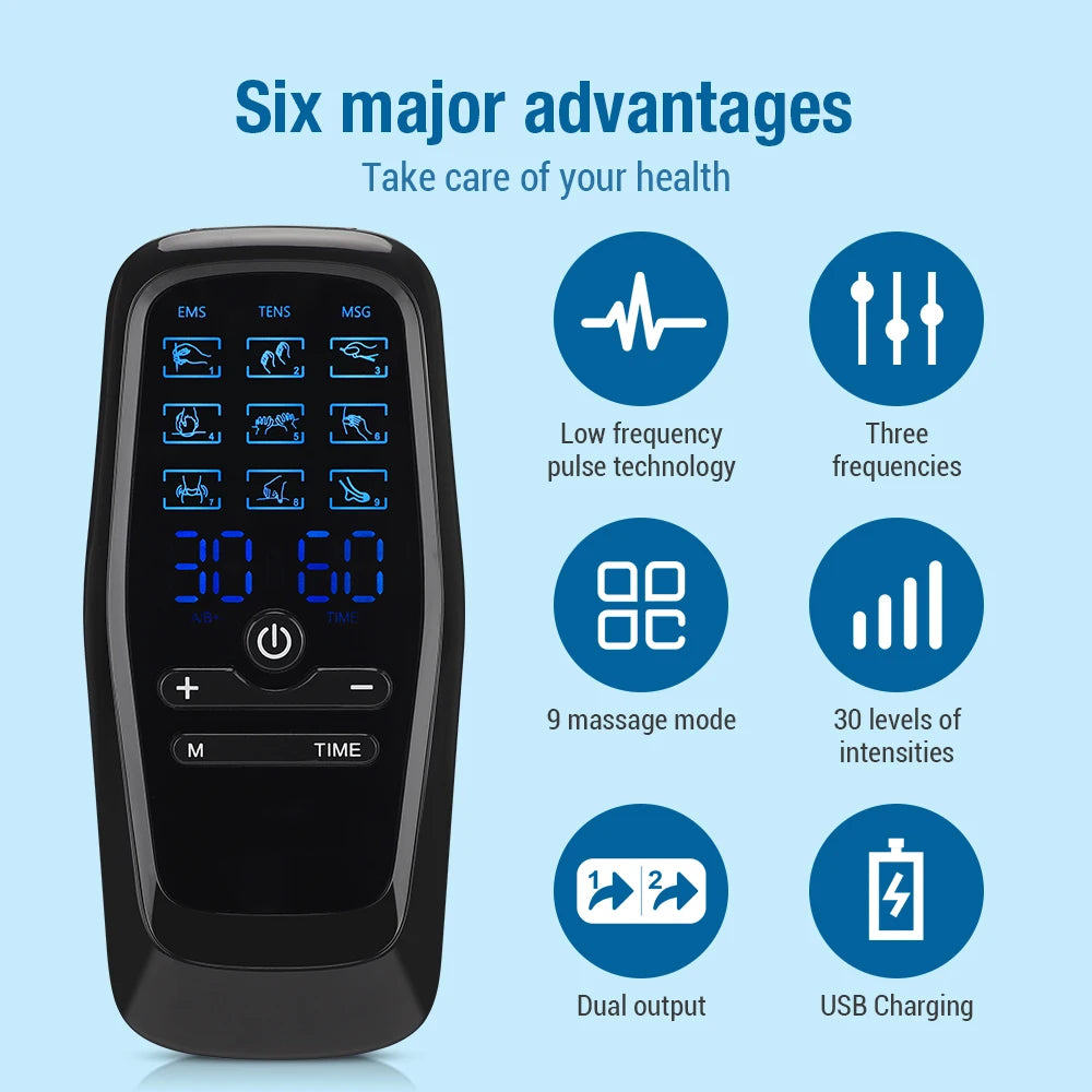 Portable TENS & EMS Muscle Stimulator for Pain Relief - 18
